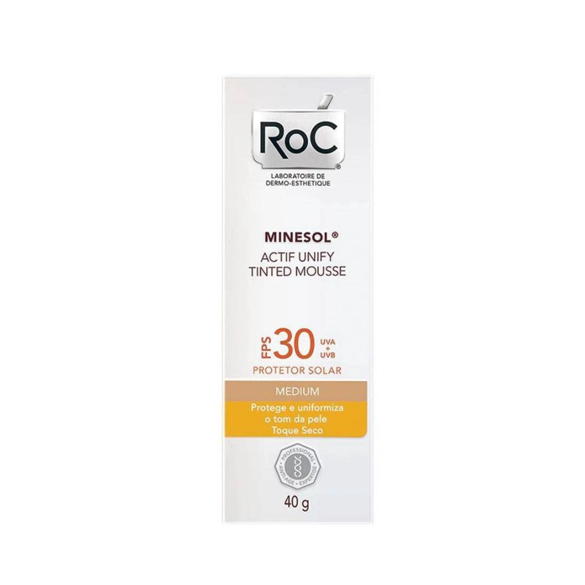 Minesol Actif Unify Tinted Mousse Medium Roc FPS 30 com 40 g