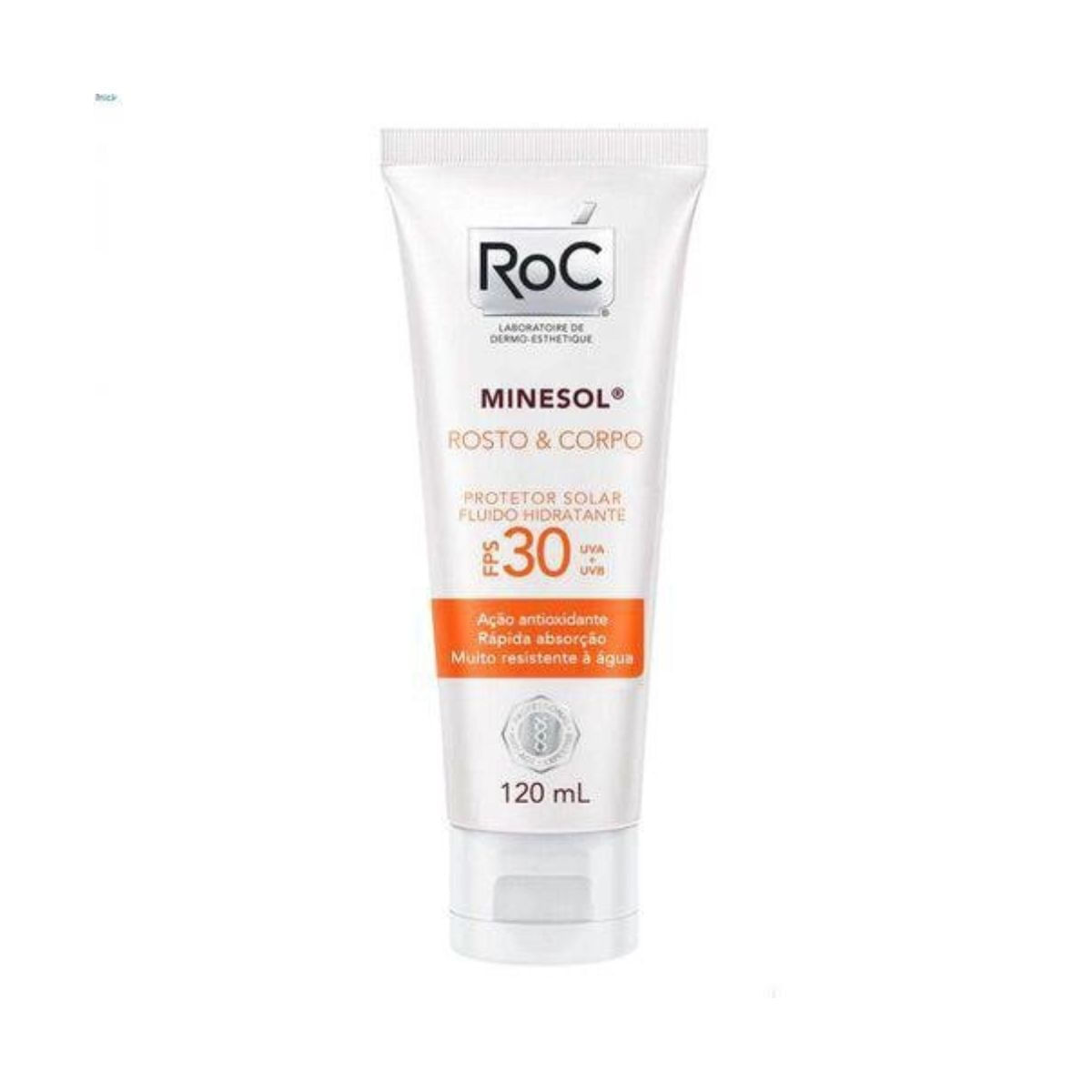 Protetor Solar Roc Minesol Rosto Corpo FPS 30 com 120 ml