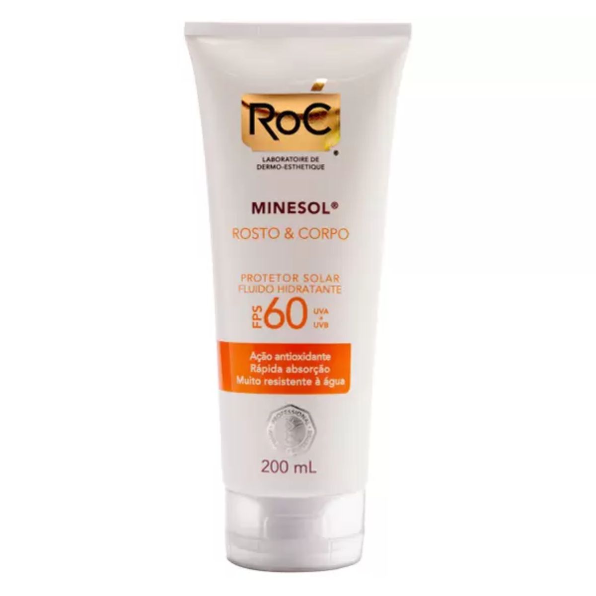 Protetor Solar Roc Minesol Rosto &amp; Corpo Fps60 Com 200ml