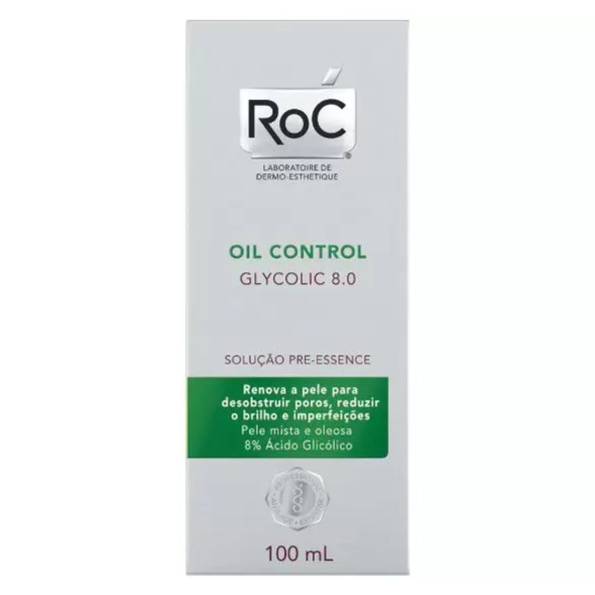 Solução Pre-Essence Roc Oil Control Glycolic 8.0 Com 100ml