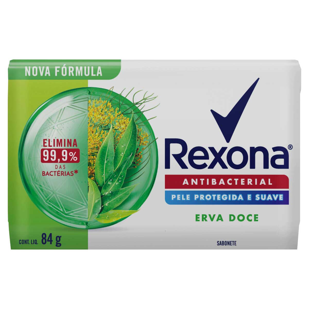 Sabonete em Barra Rexona Envoltório Erva-Doce 84g