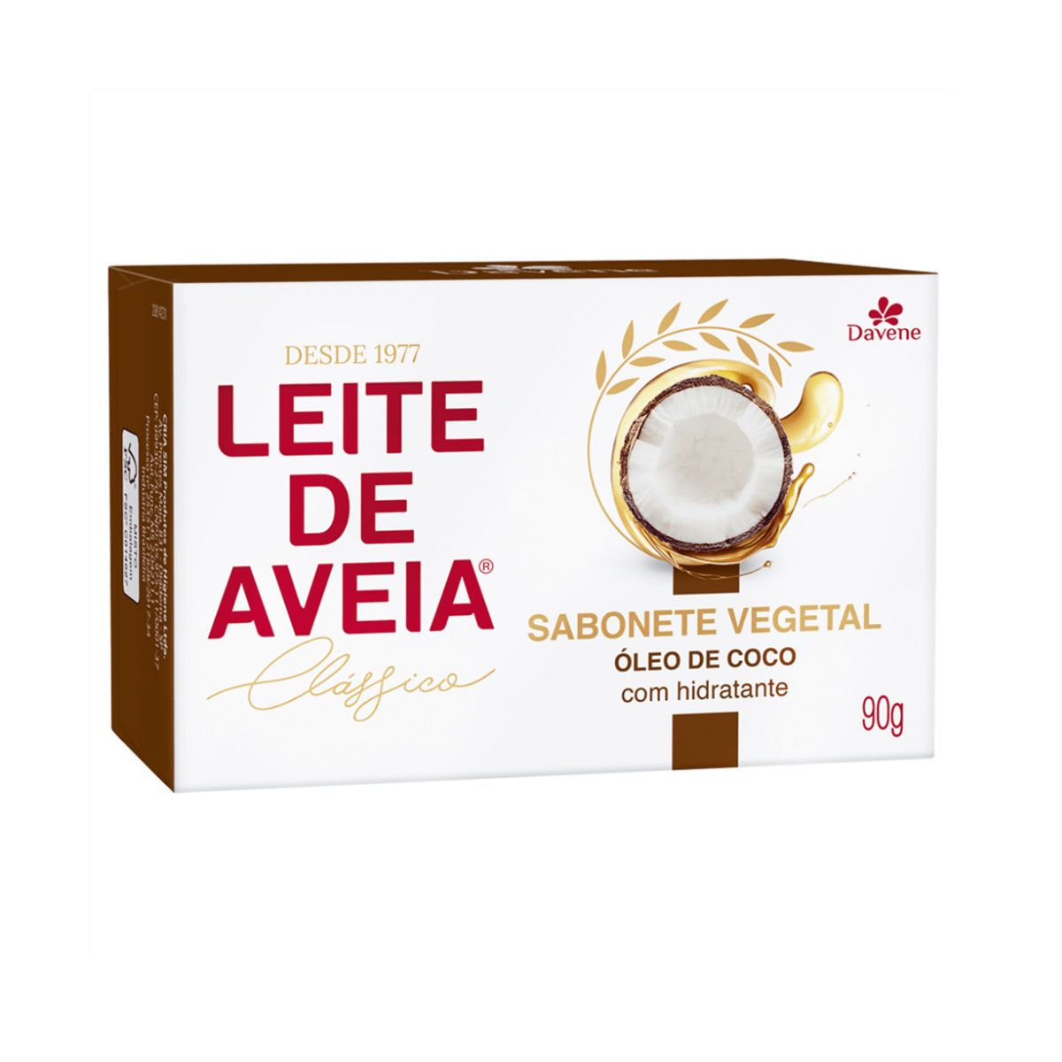 Sabonete Leite de Aveia Óleo de Coco Davene 90 g