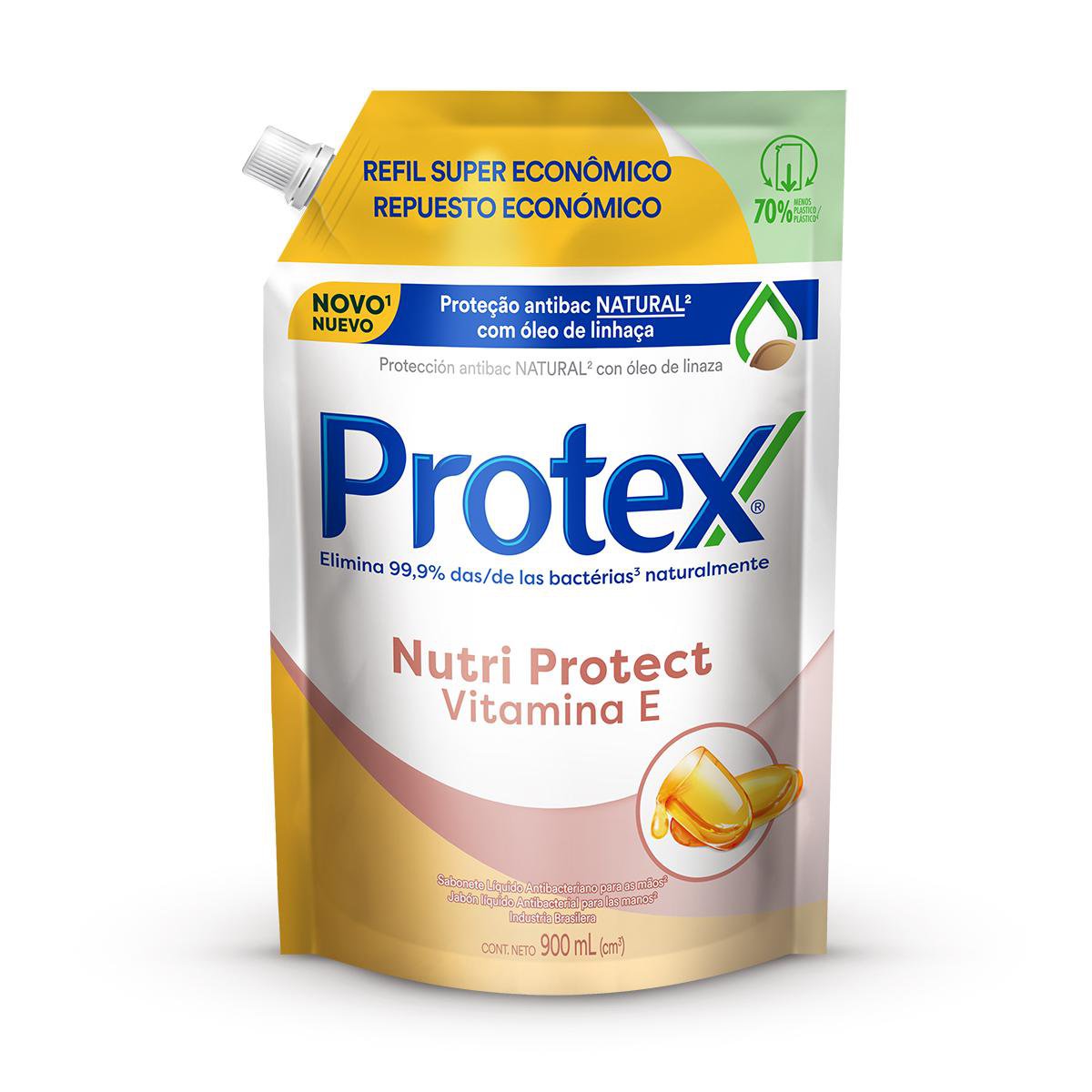 Sabonete Líquido para as Mãos Protex Nutri Protect Vitamina E 900ml