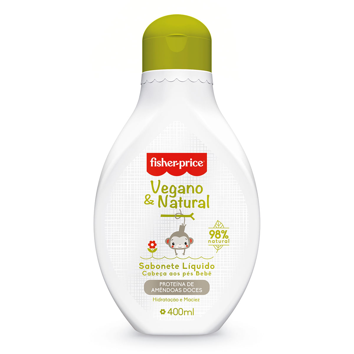 Sabonete Líquido Fisher-Price Vegan Natural 400 ml