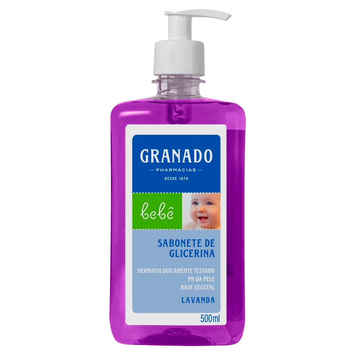 Sabonete Líquido Infantil Granado Bebê Glicerina e Lavanda 500ml