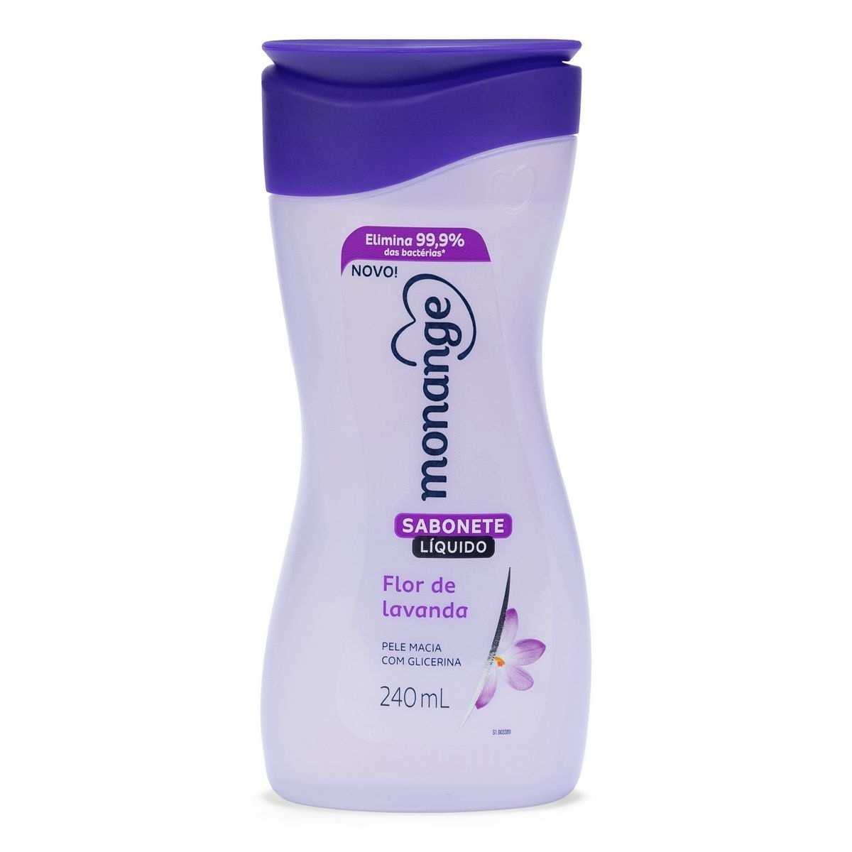 Sabonete Líquido Monange Flor de Lavanda 240 ml