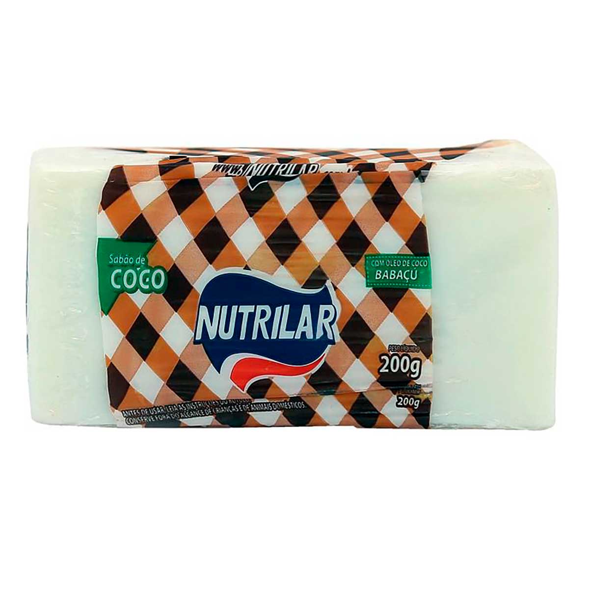 Sabão Barra Coco Nutrilar 200g