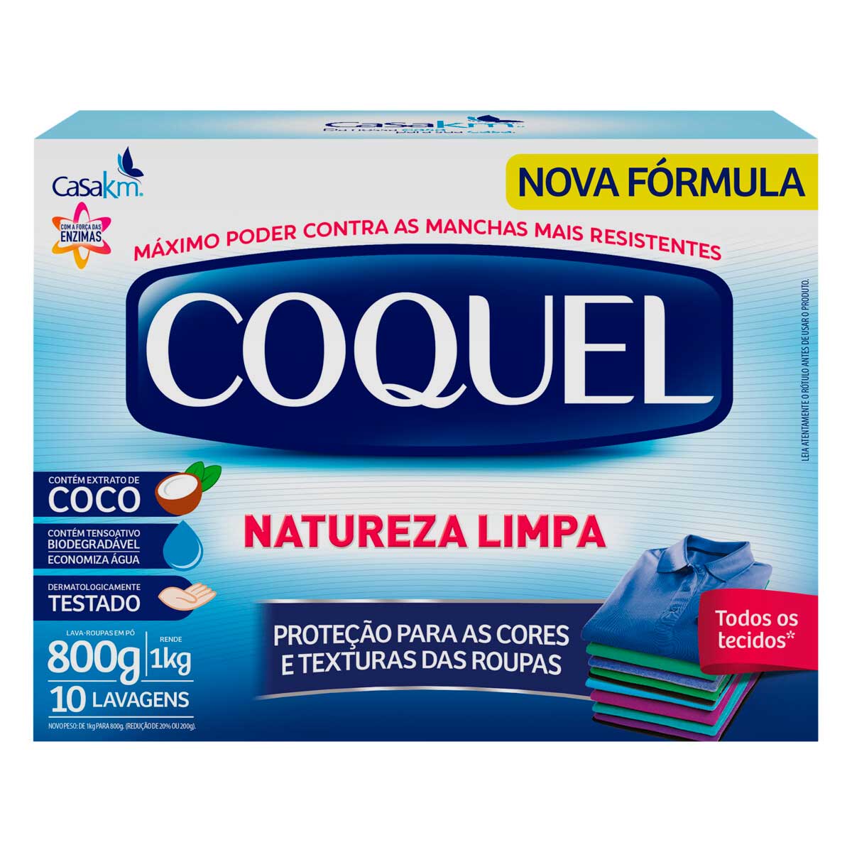 Sabão em Pó Coquel Natureza Limpa Coco 1Kg