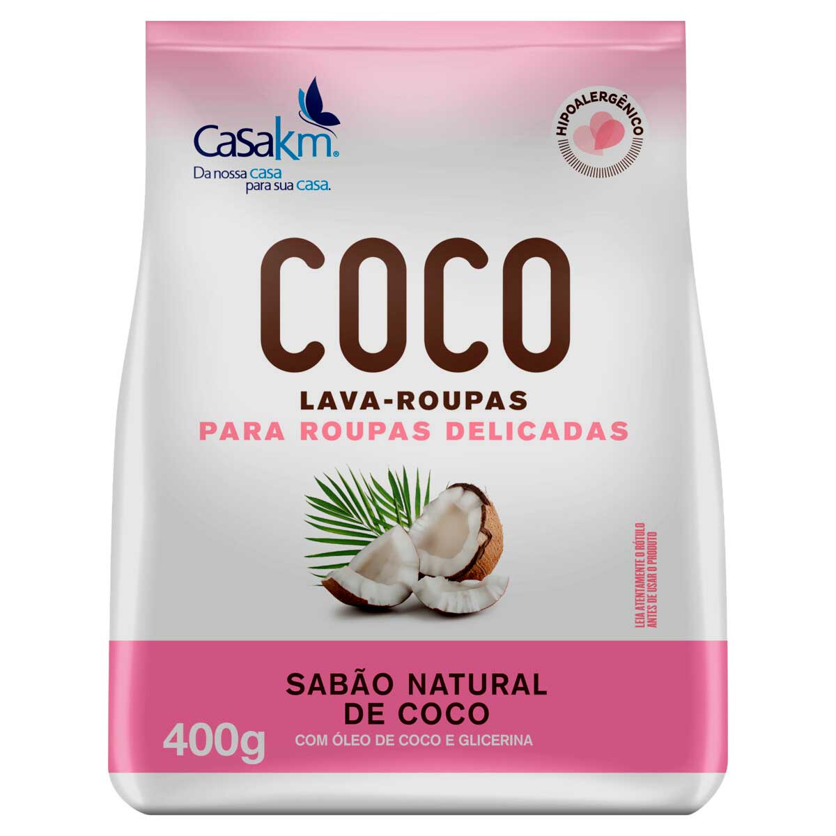 Sabão em Pó para Roupas Delicadas Vida Macia Coco 400g