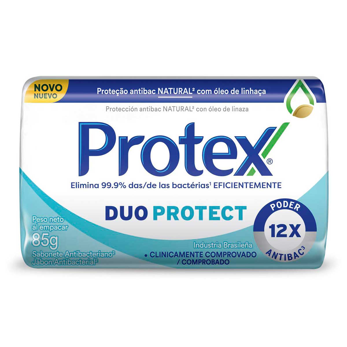 Sabonete Barra Antibacteriano Protex Duo Protect Envoltório 85 G