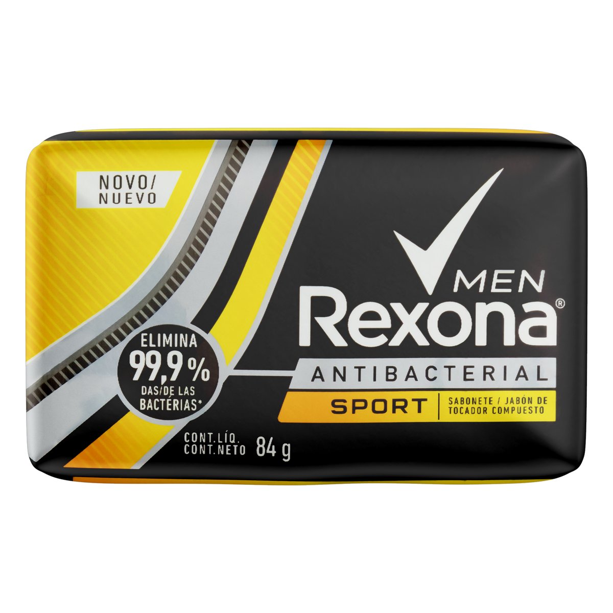 Sabonete em Barra Antibacterial Sport Rexona Men Envoltório 84 g