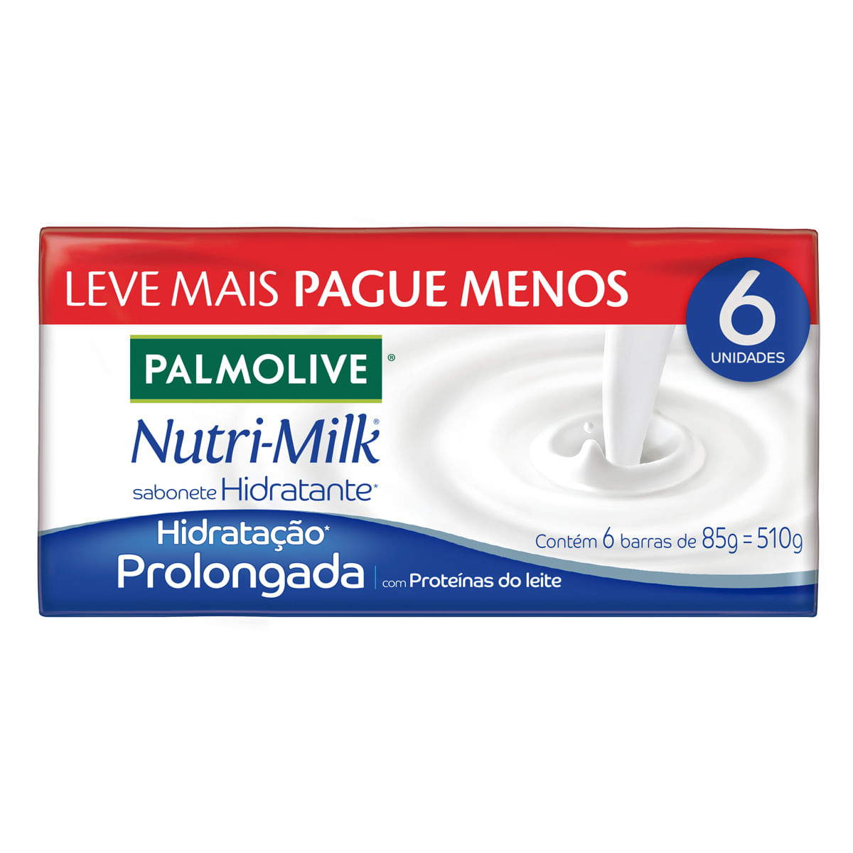 Sabonete Hidratante em Barra Palmolive Nutri-Milk Hidratação Prolongada 85g Promo Leve Mais Pague Menos