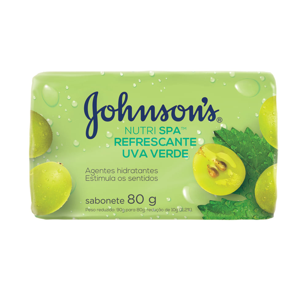 Sabonete em Barra Johnsons Nutrispa Uva Verde 80 g