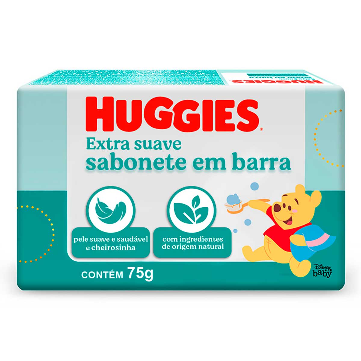 Sabonete em Barra para Bebê Huggies Extra Suave 75g