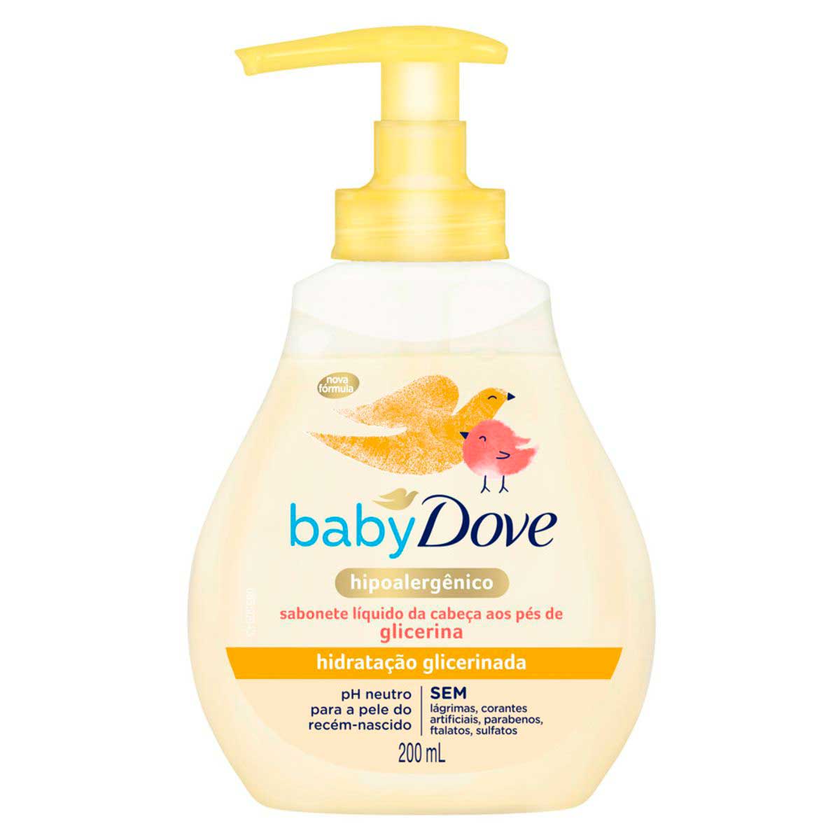 Sabonete Líquido Baby Dove Hidratação Glicerinada 200ml