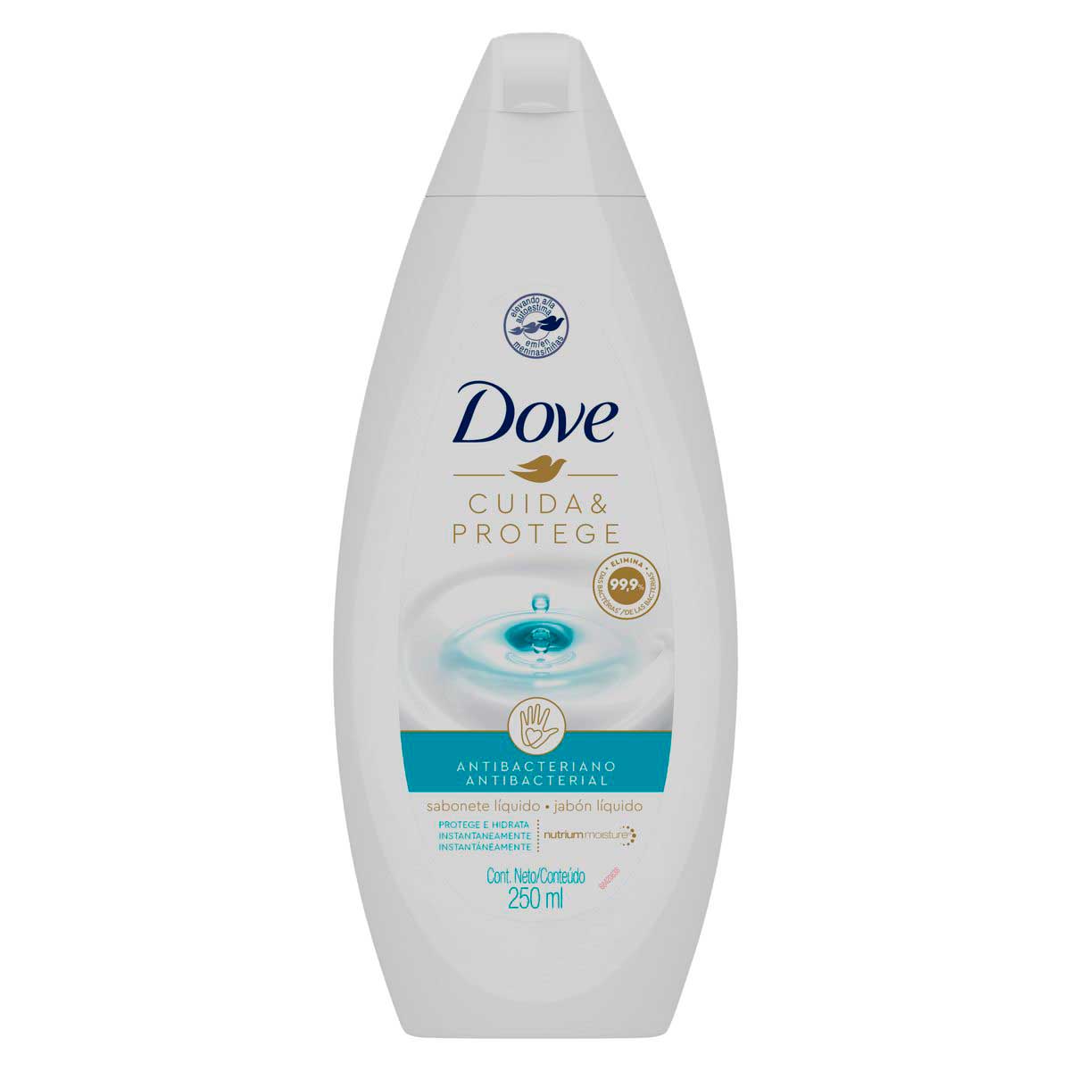 Sabonete Liquido Dove Cuida &amp; Protege Antibacteriano 250 ML