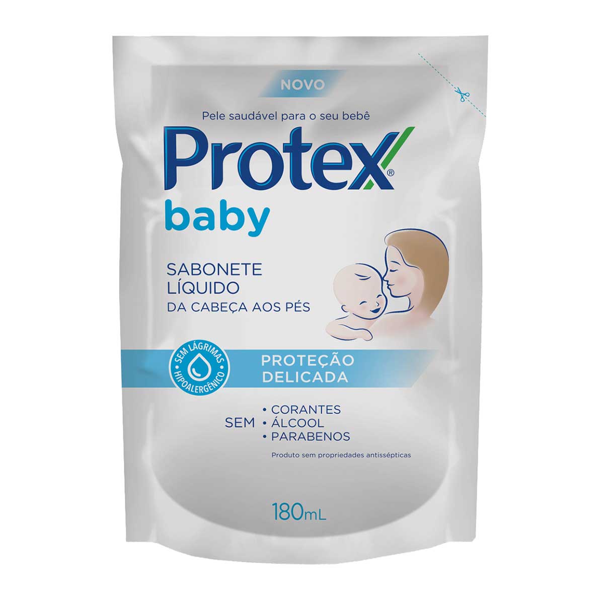 Sabonete Líquido Infantil para bebês Protex Baby Delicate Care 180ml Refil