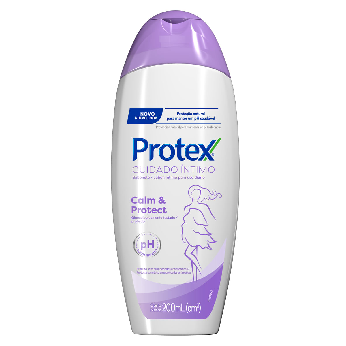 Sabonete Íntimo Líquido Protex Cuidado Íntimo Calm&amp;Protect 200ml