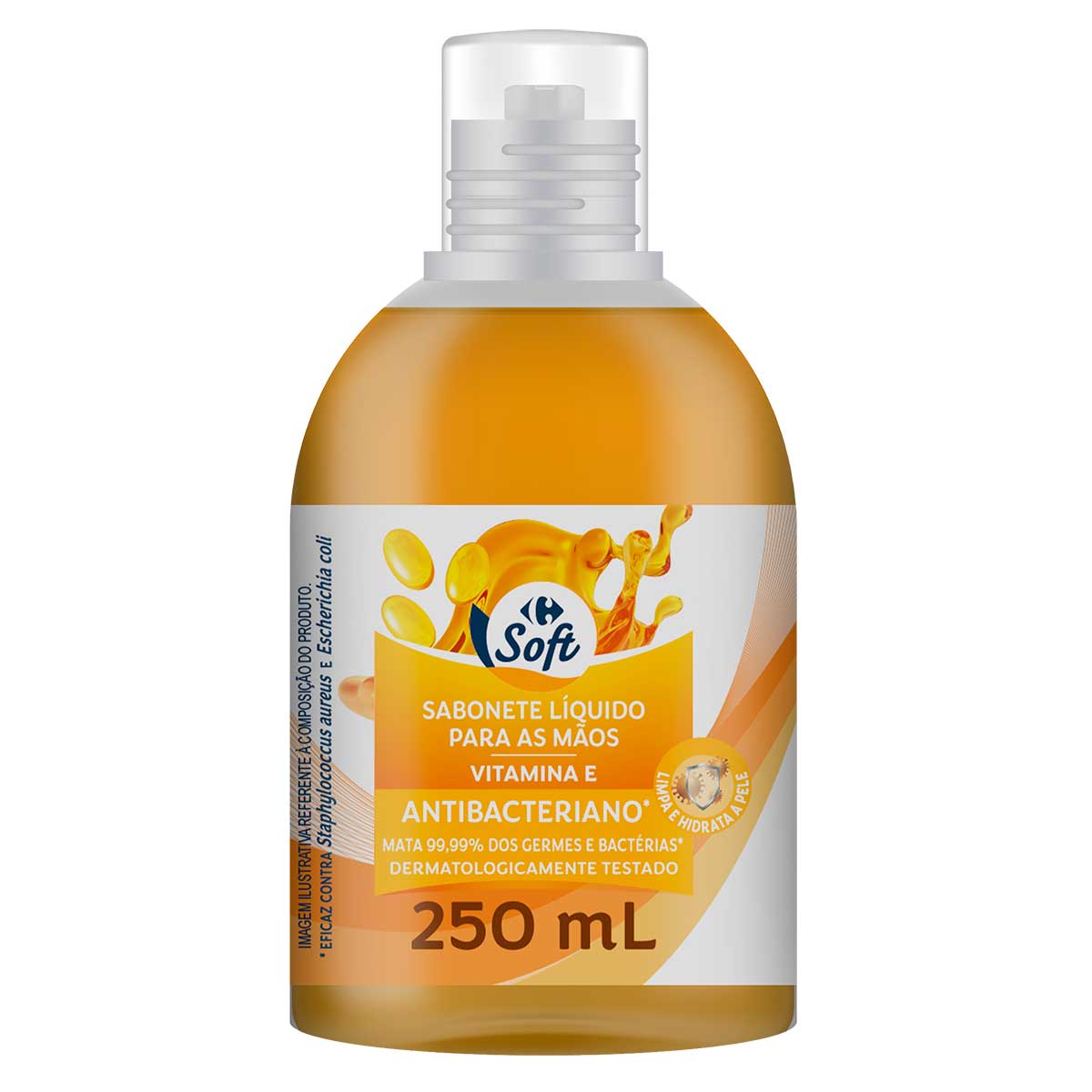 Sabonete Líquido para as Mãos Antibacteriano Carrefour Soft Vitamina E 250 ml