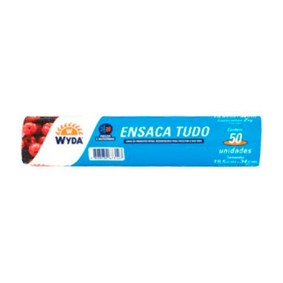 Saco Plástico Freezer Wyda 20X35CM 2 kg 50 Unidade