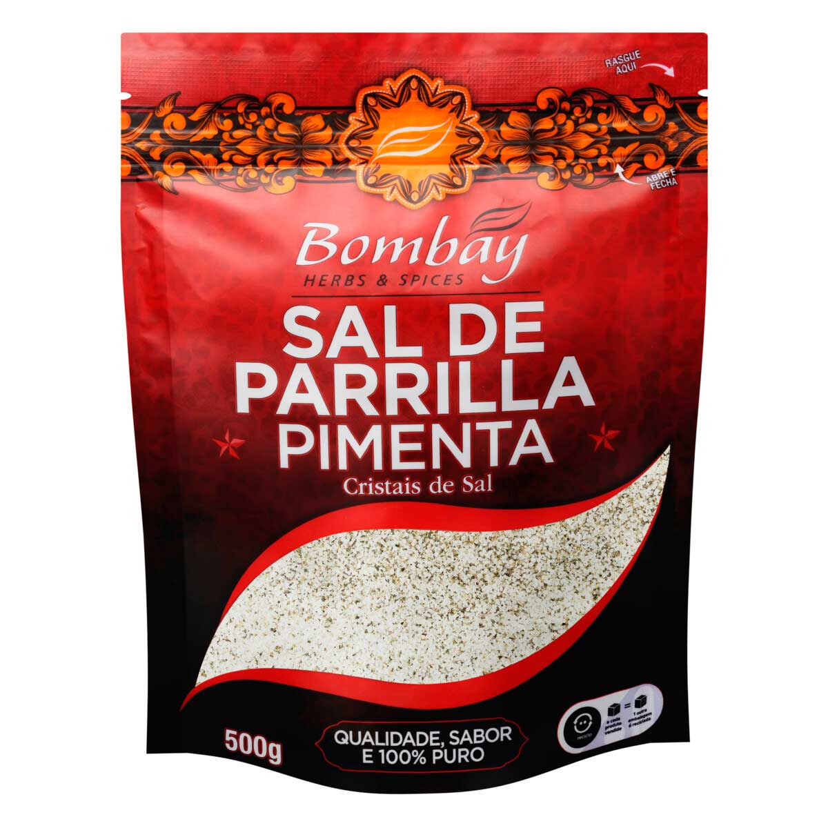 Sal de Parrilla com Pimenta Bombay Herbs &amp; Spices 500g