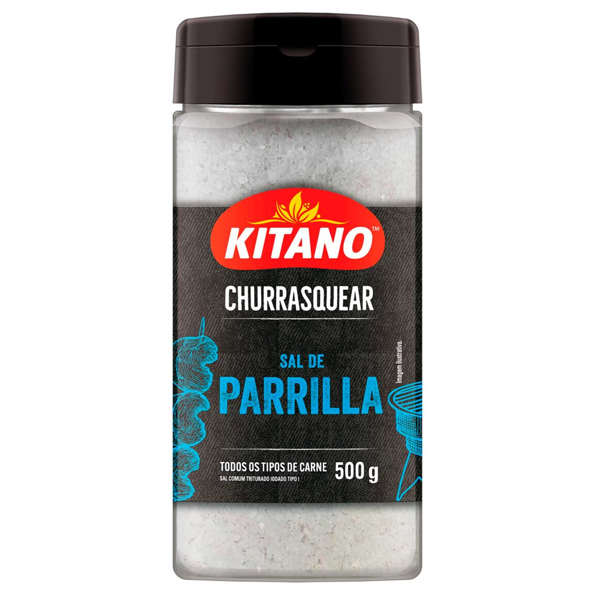 Sal de Parrilla Triturado Kitano Churrasquear 500g