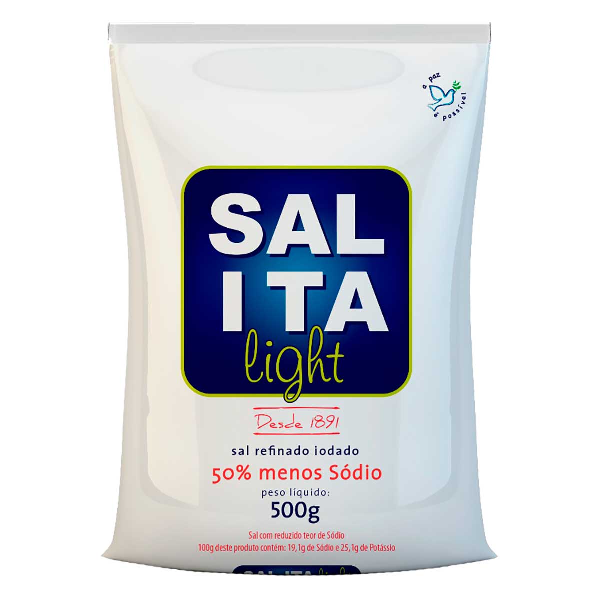 Sal Refinado Iodado Ita Light 500g