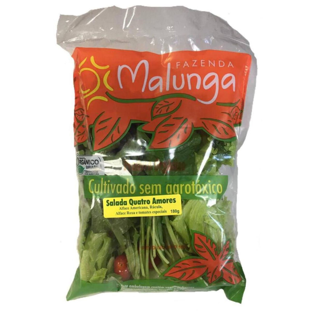 Salada Quatro Amores Orgânica Malunga 180 g