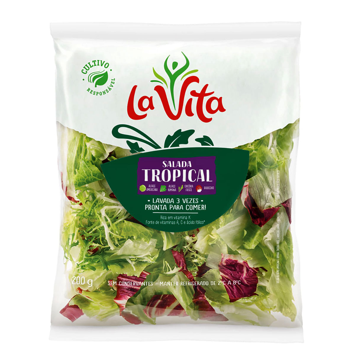 Salada Tropical La Vita Higienizada 200 g