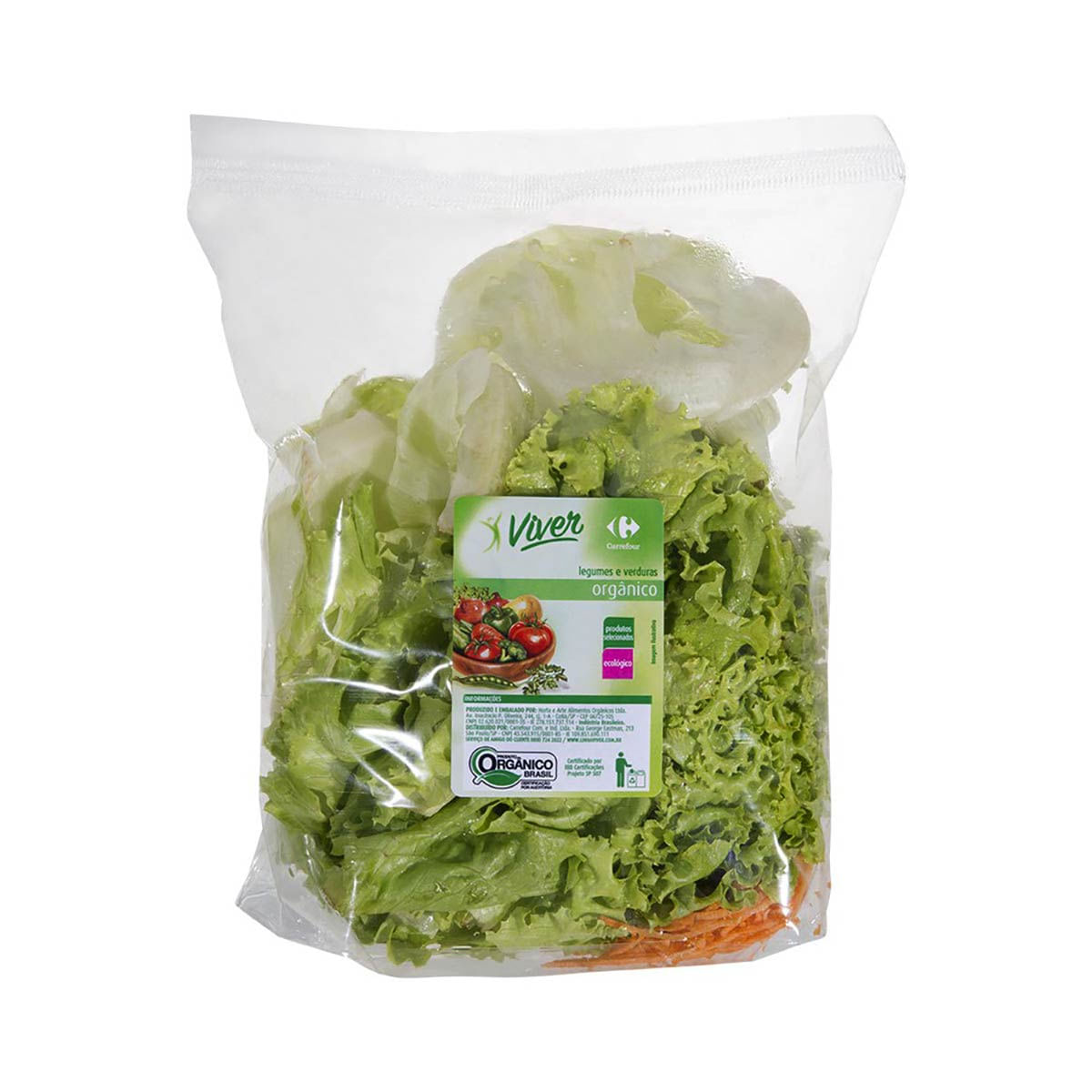 Salada Verão Higienizada Orgânica Viver 250g