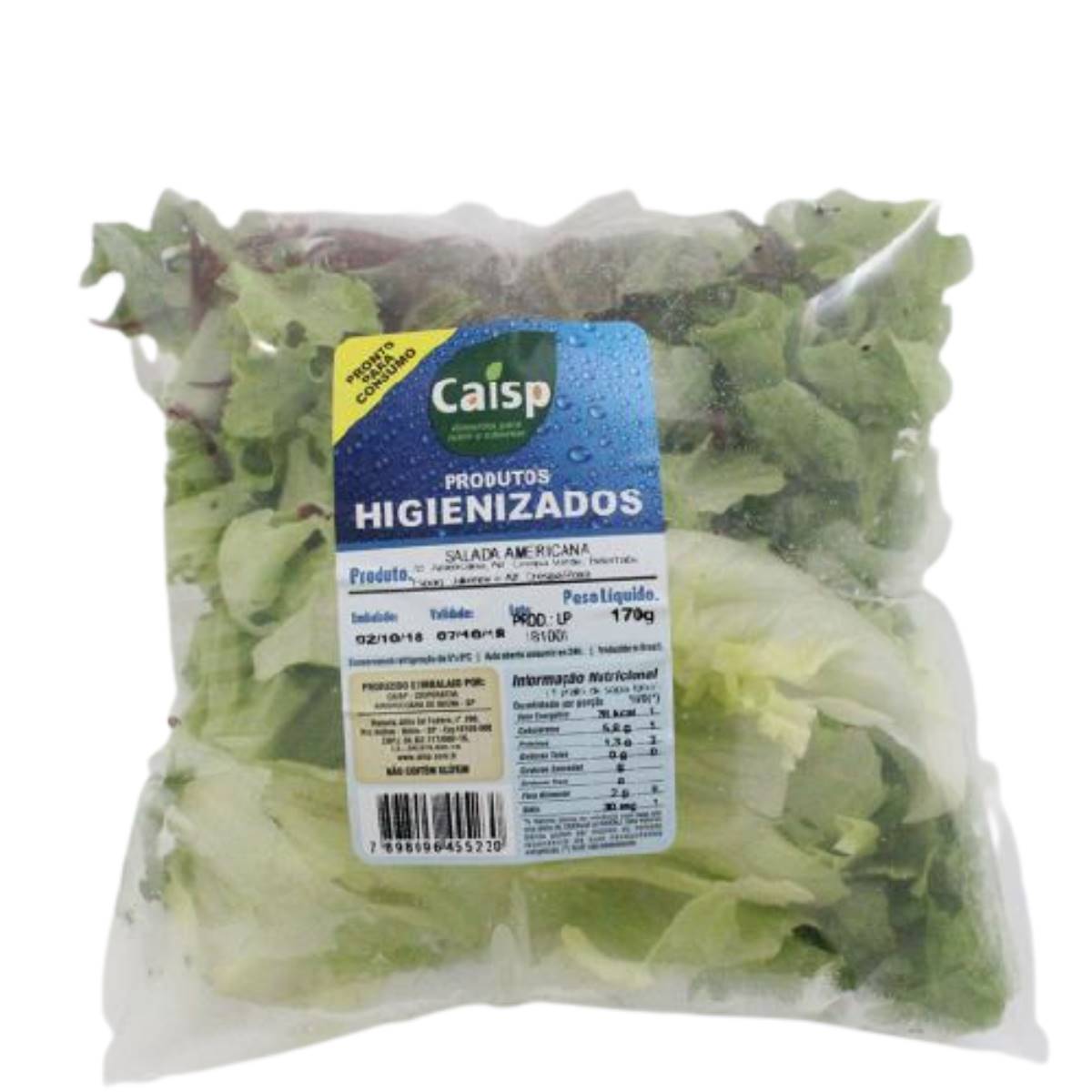 Salada Verde Higienizada Caisp 170 g