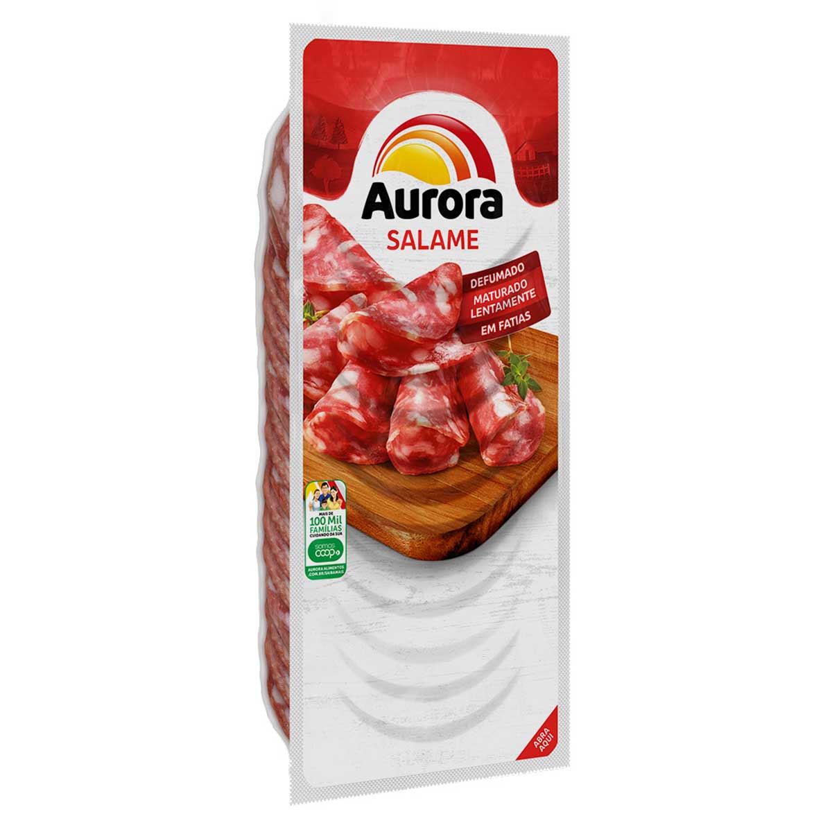 Salame Italiano Fatiado Aurora 100g