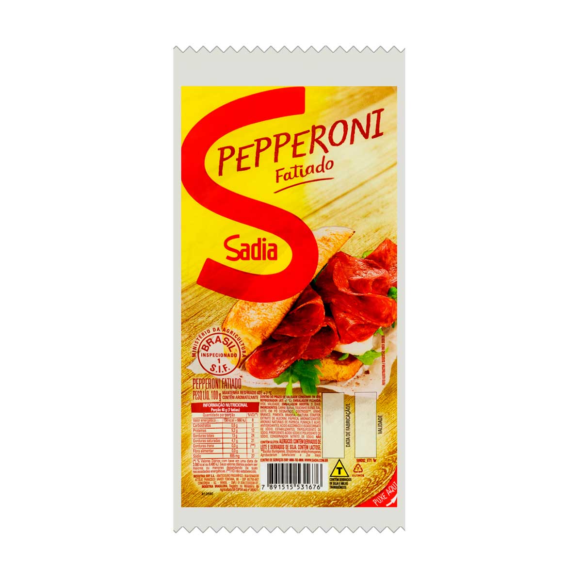 Salame Pepperoni Fatiado Sadia 100 g