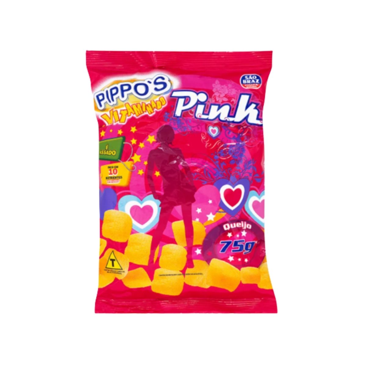 Salgadinho Pippos Pink 75 g