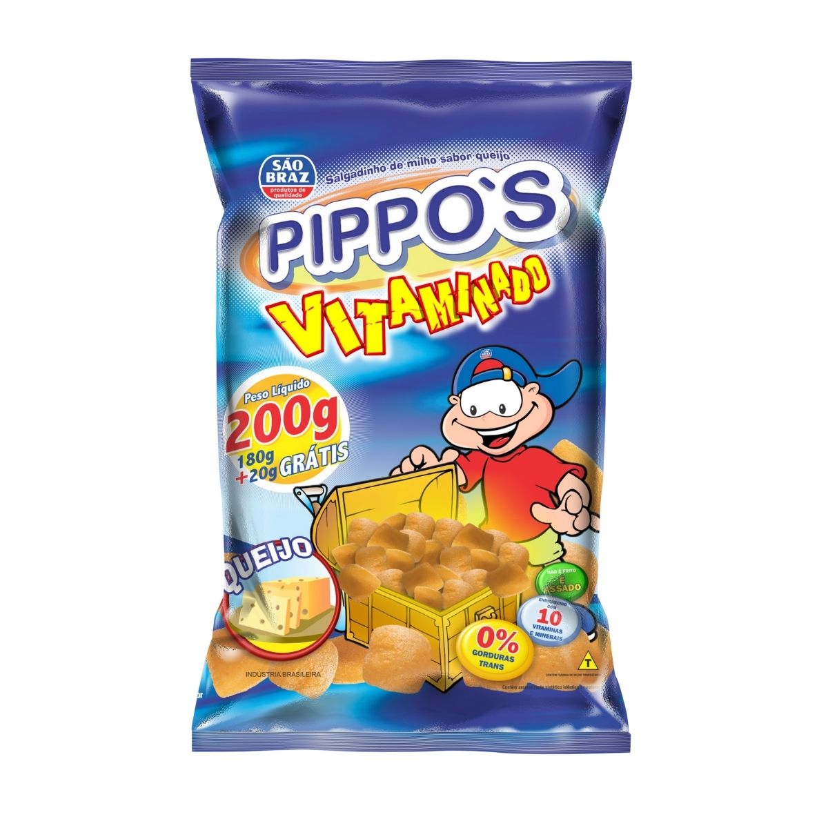 Salgadinho Pippos Queijo 200 g