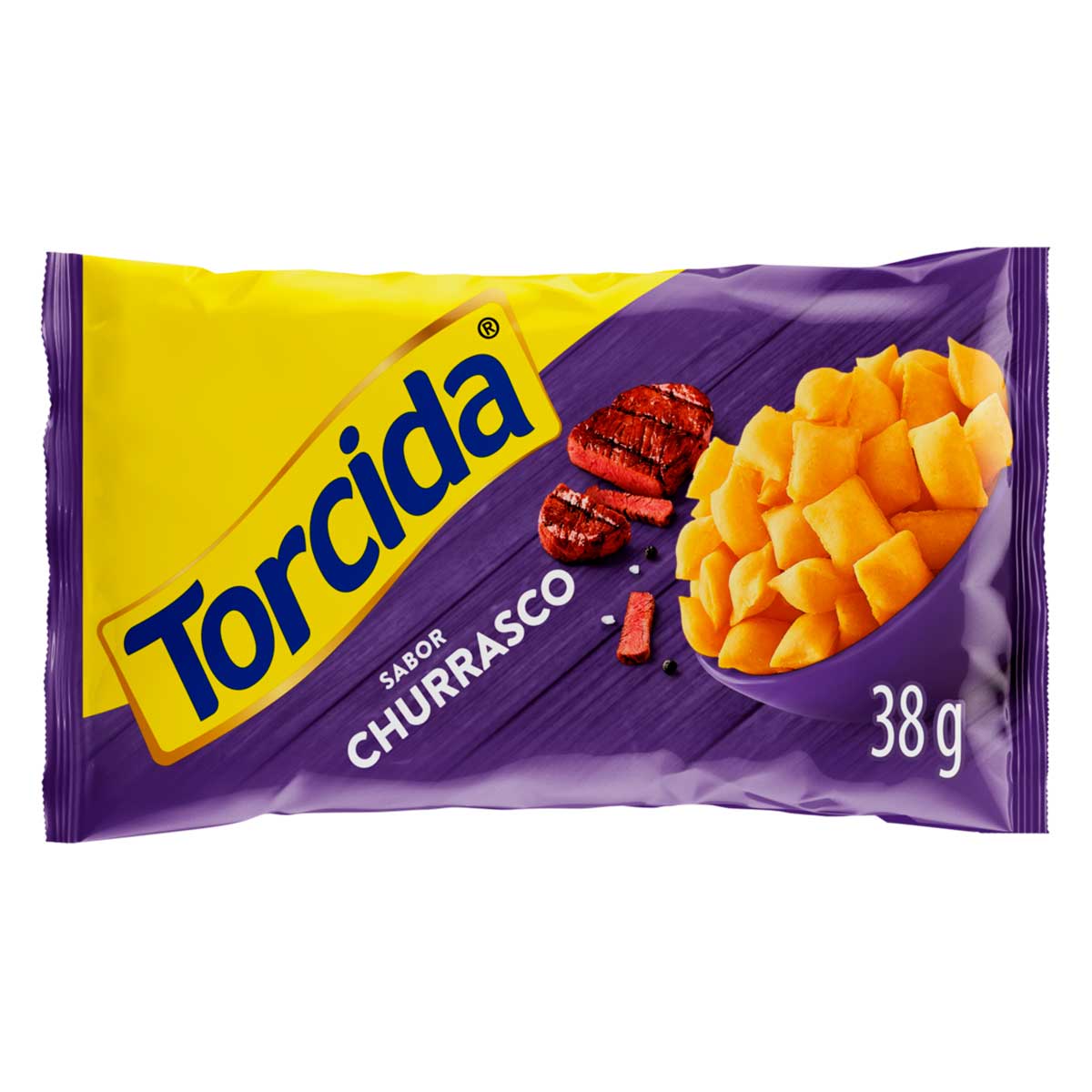 Salgadinho de Trigo Sabor Churrasco Torcida Jr. 38g