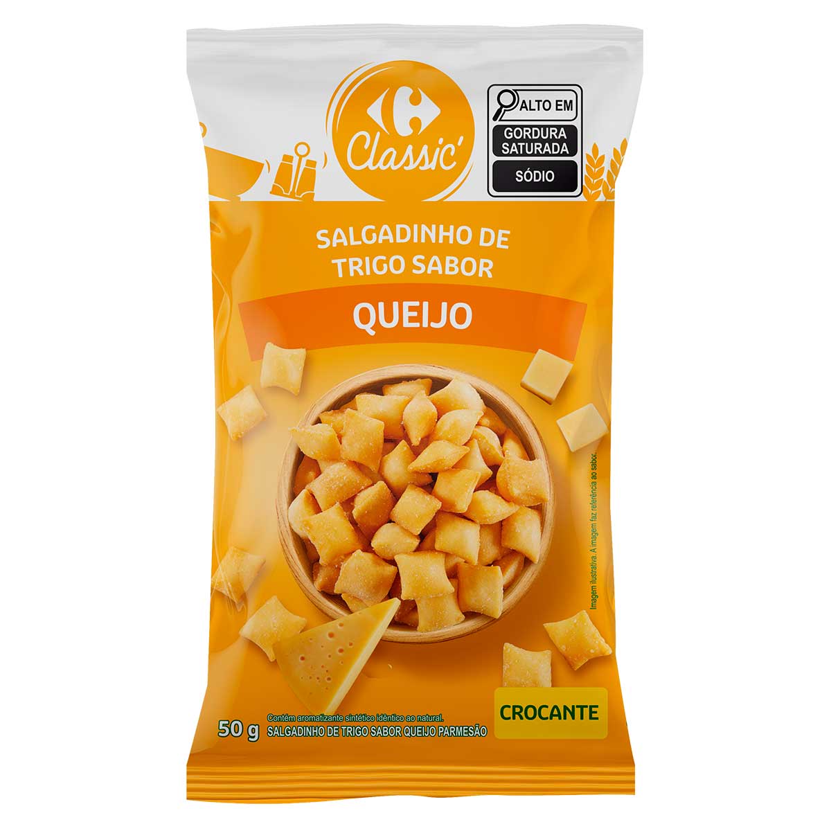 Salgadinho Aperitivo Queijo Carrefour 80 g