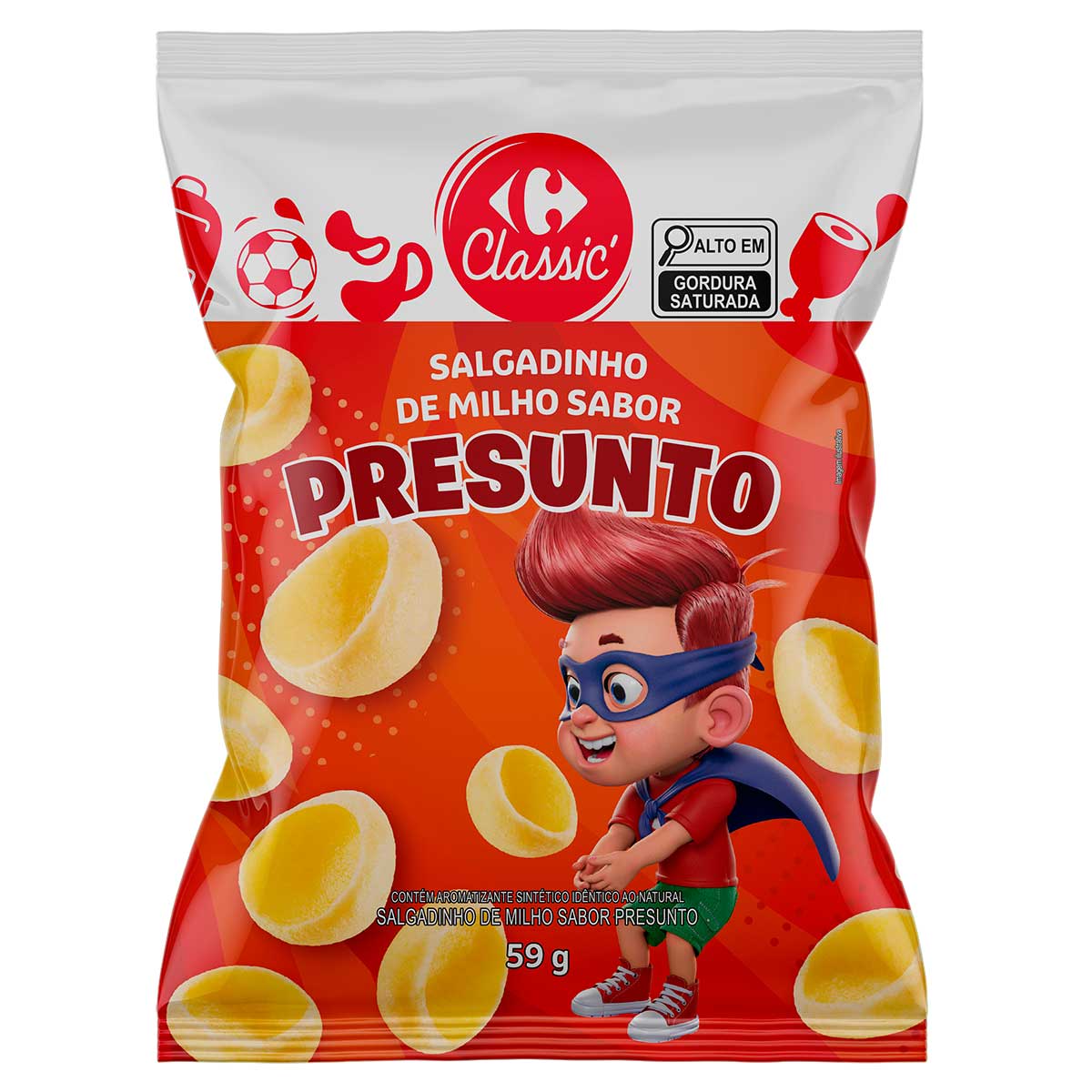 Salgadinho Concha Presunto Carrefour 59g