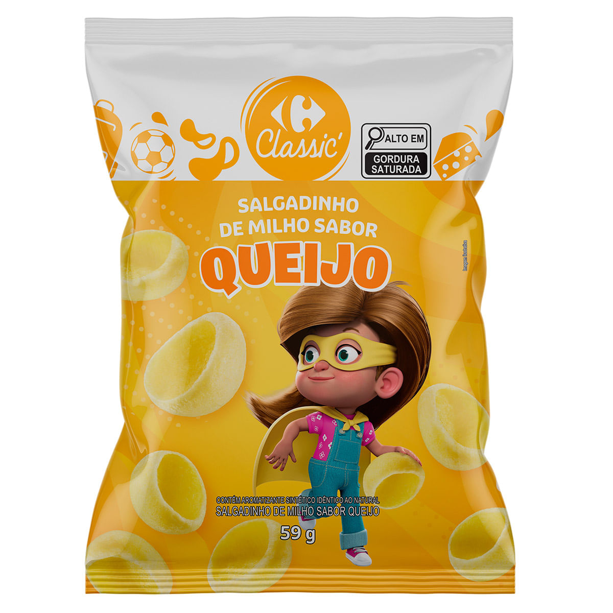 Salgadinho Concha Queijo Carrefour 59g