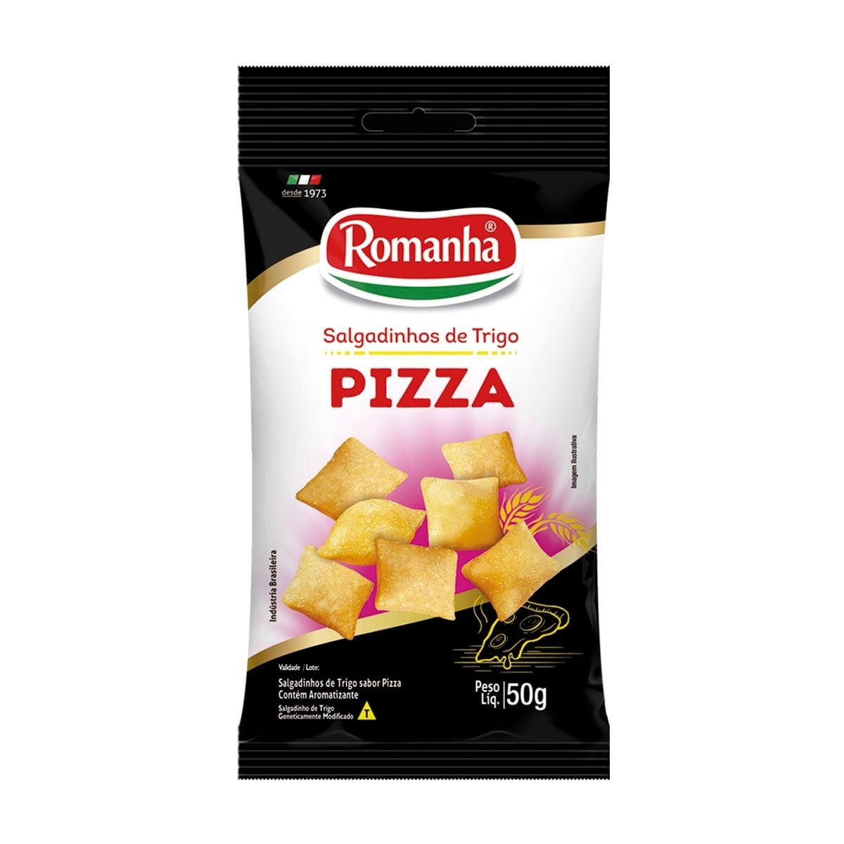 Salgadinho de Trigo Pizza Romanha 50 g