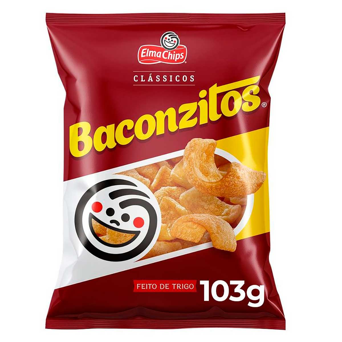 Salgadinho Elma Chips Baconzitos Sabor Bacon 103g