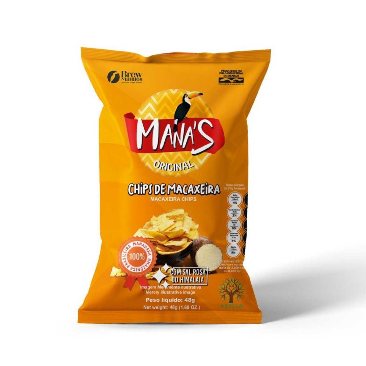 Chips de Macaxeira Manas 48 g