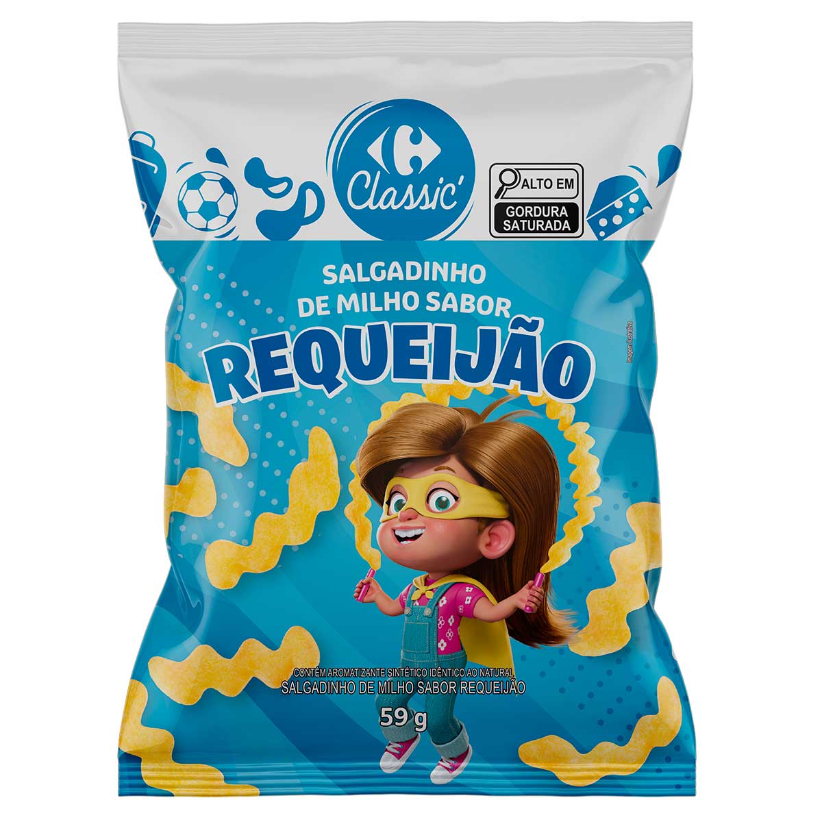 Salgadinho Onda Requeijão Carrefour 59g