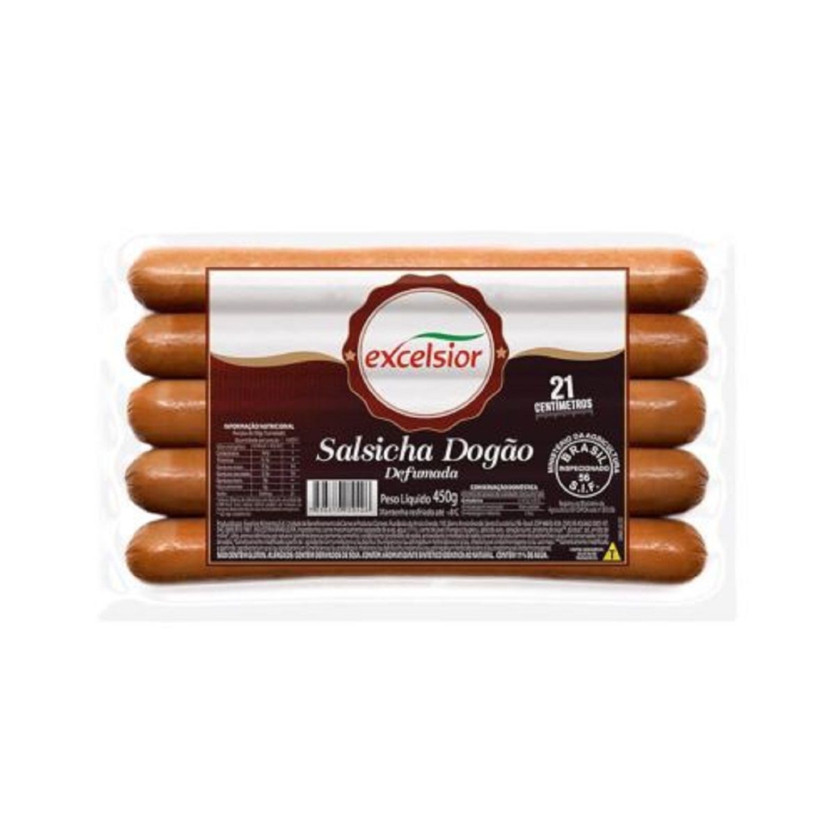 Salsicha Defumada Dogão Excelsior 450 g