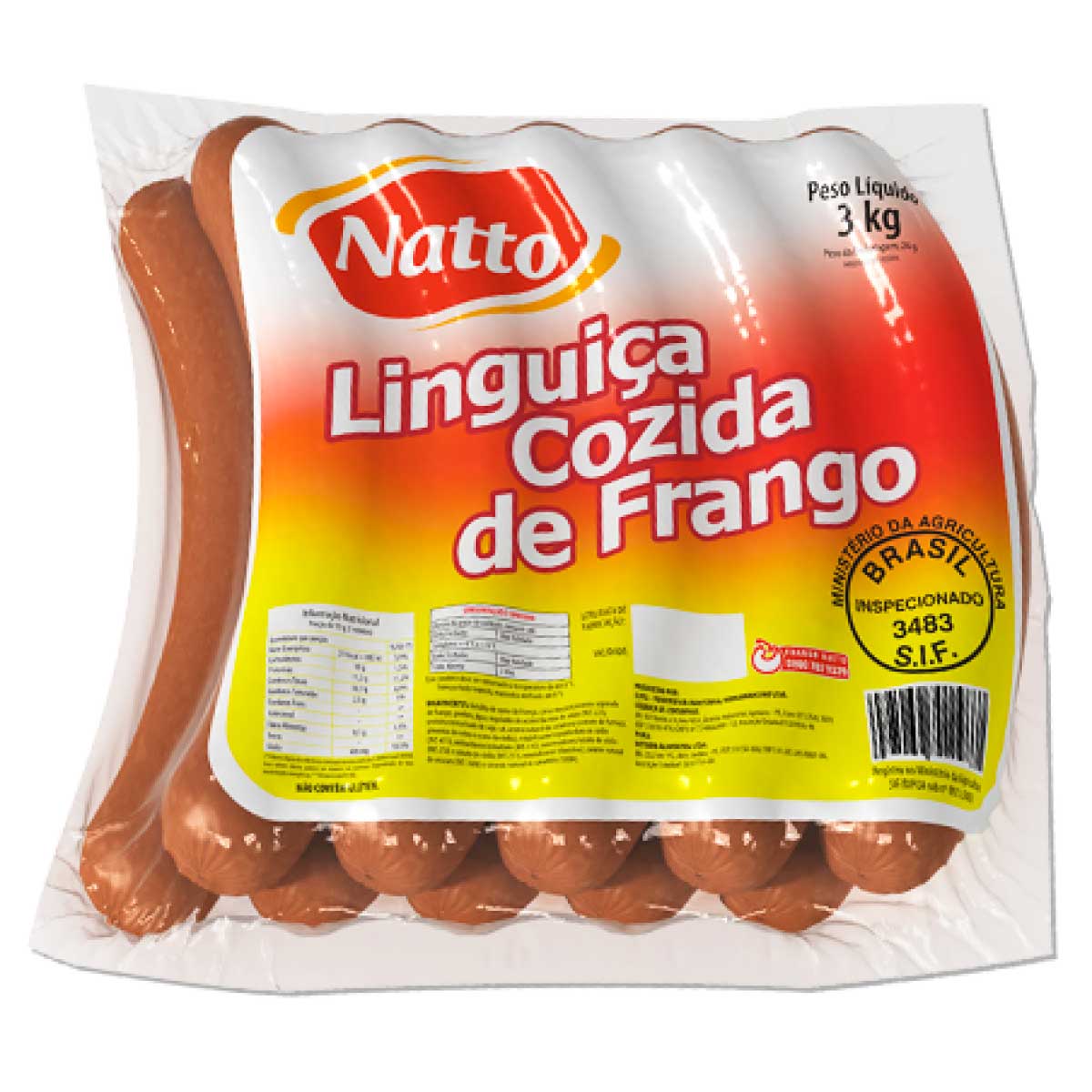 Salsicha Natto Aproximadamente 500 g