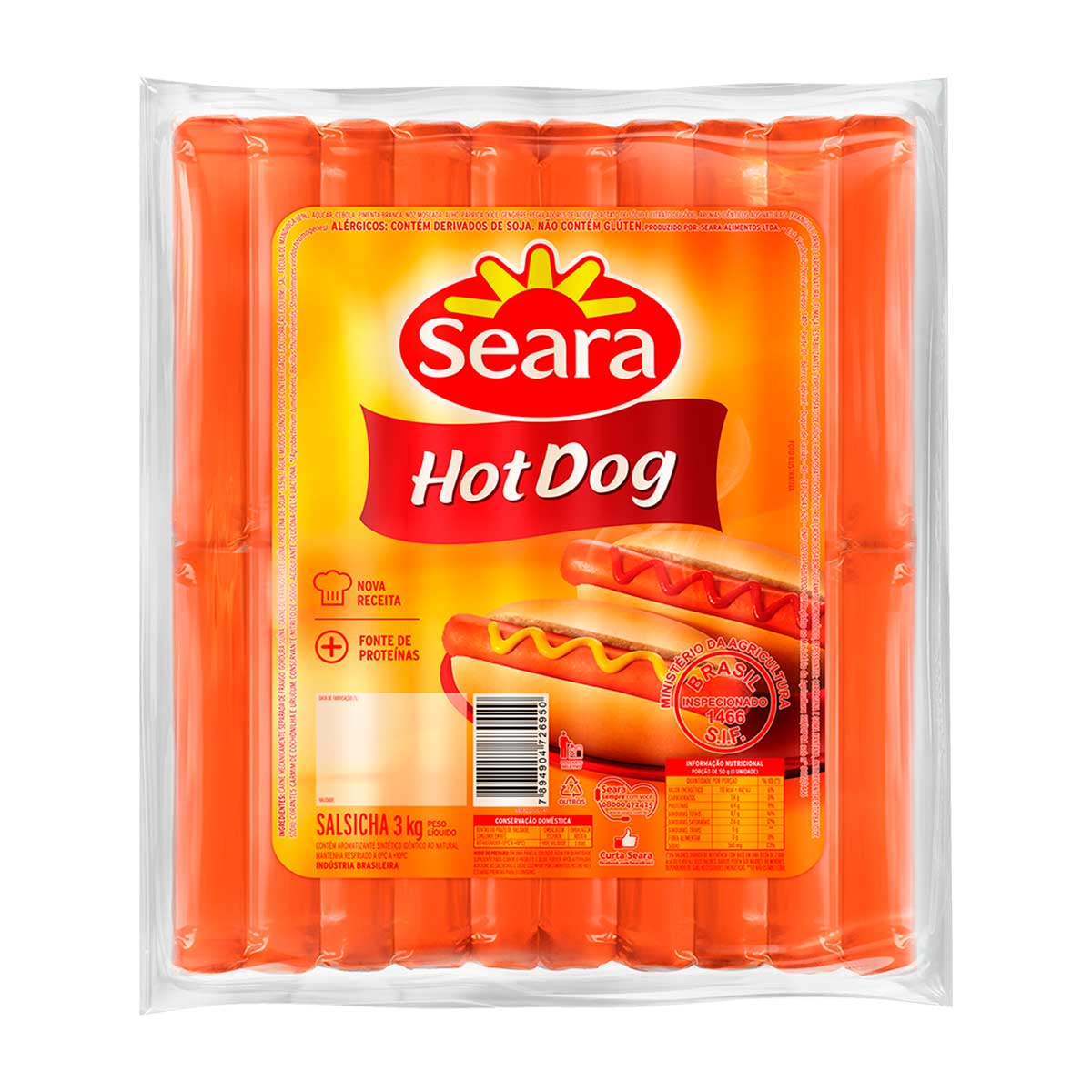 Salsicha Hot Dog Resfriada Seara 350 g