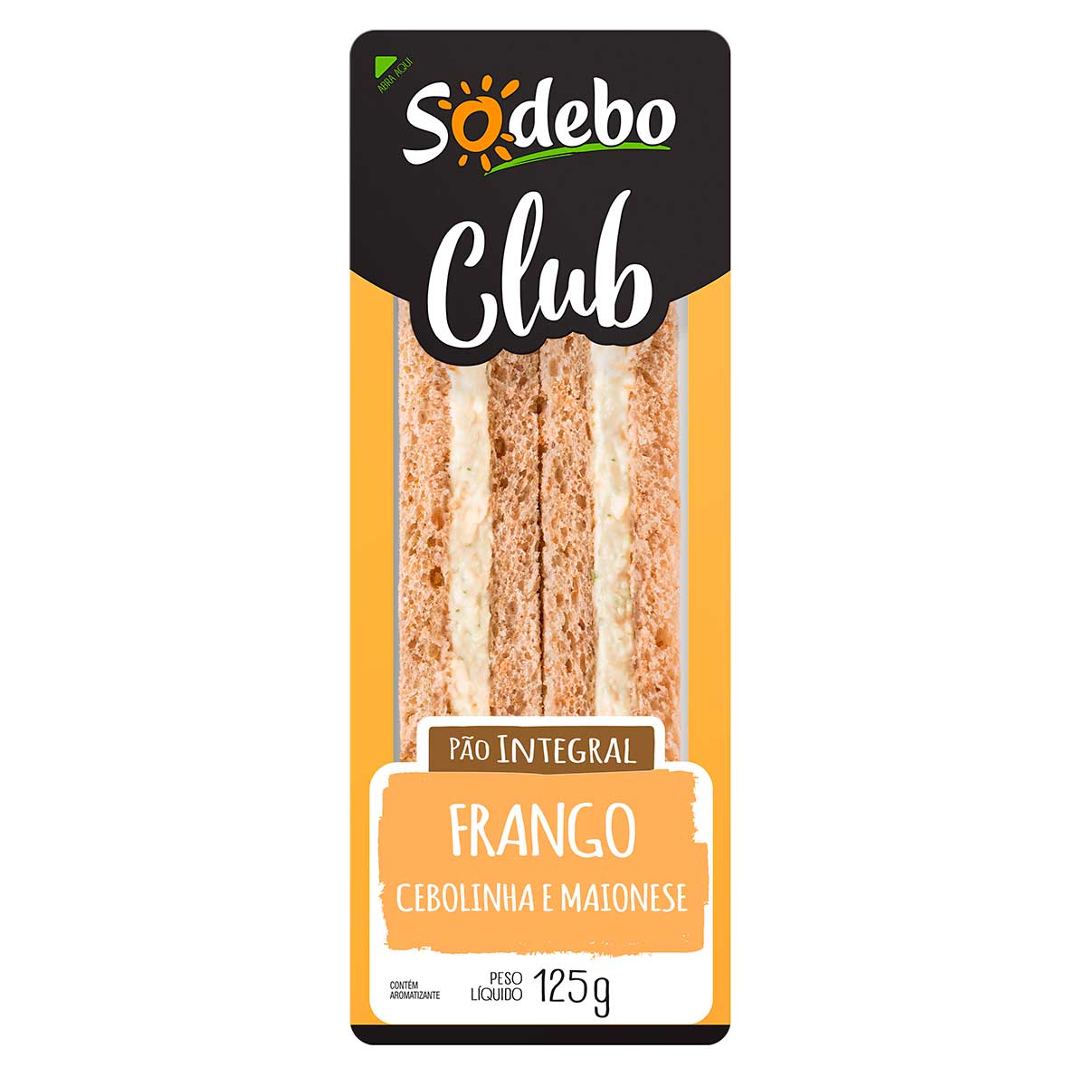 Sanduíche Club Frango Sodebo 125 g