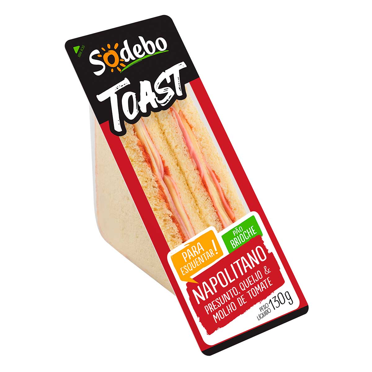 Sanduíche Toast Napolitano Sodebo 130 g