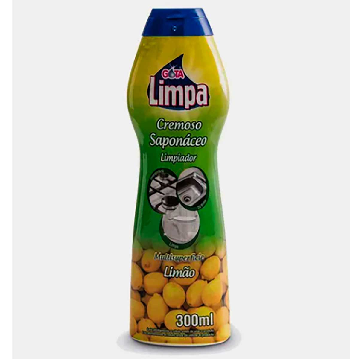 Saponaceo Cremoso Gota Limpa Limão 300 ml