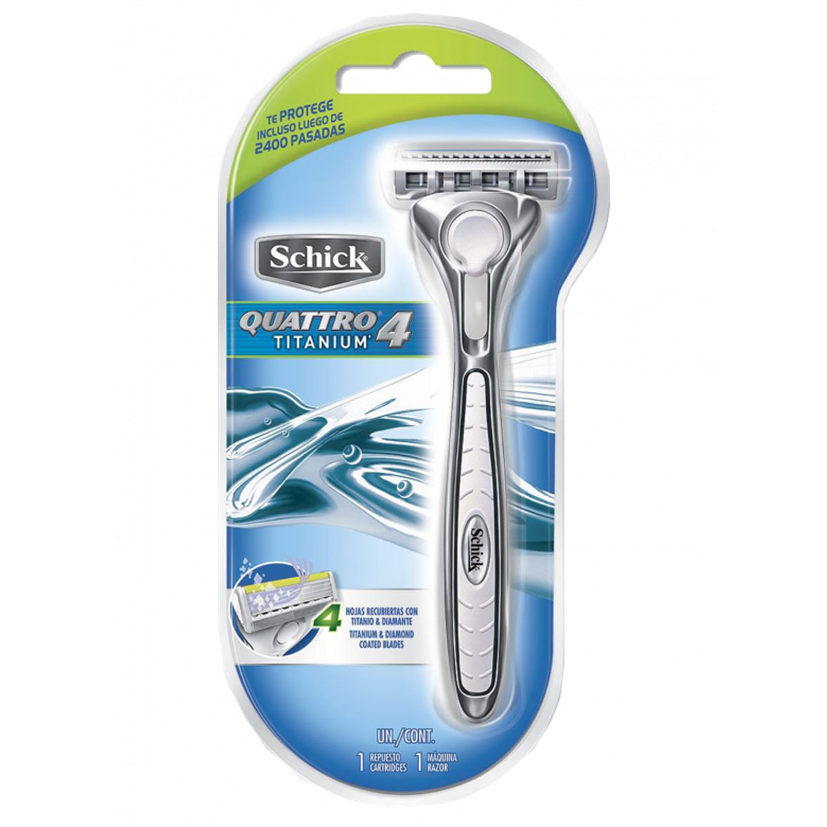 Aparelho de Barbear Schick Quattro Titanium